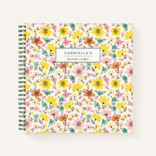 Joli Carnet Floral Personnalisé Recette