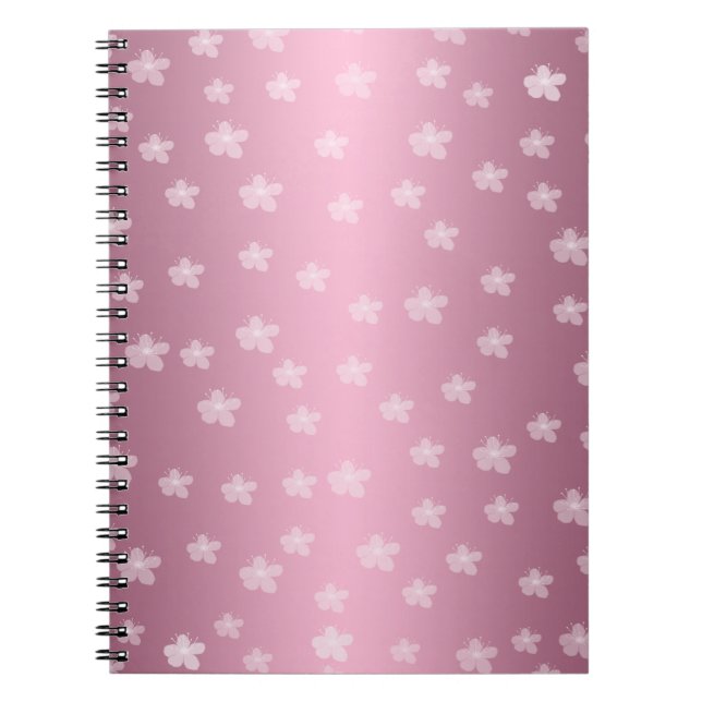 Joli Carnet Floral rose (Devant)