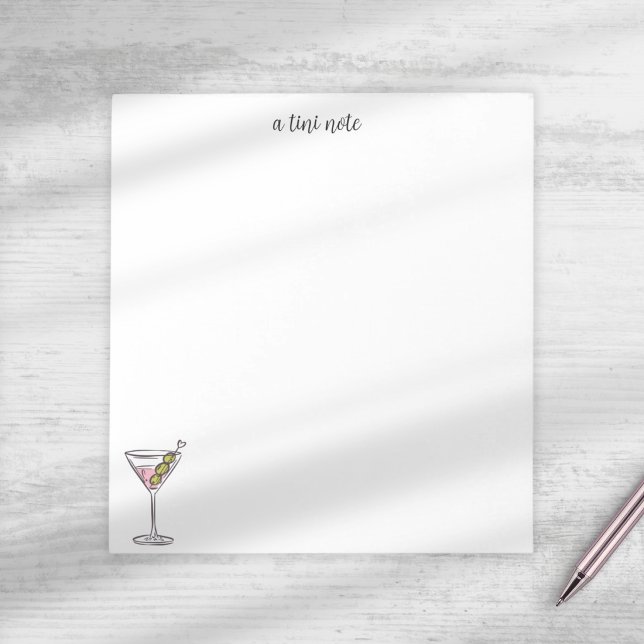 Joli carnet Tini à main levée Cocktail Martini (Créateur téléchargé)