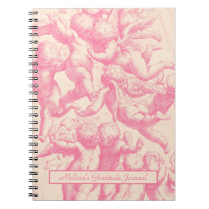 Joli Carnet Vintage rose Angels tendance