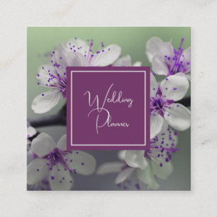 Joli Carré de fleurs Carte de visite