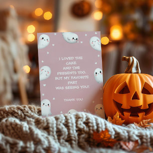 Joli Carte de remerciements d'Halloween Éffrayant