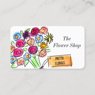 Joli Carte de visite d'art floral