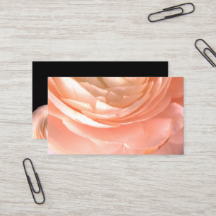 joli carte de visite rose double face