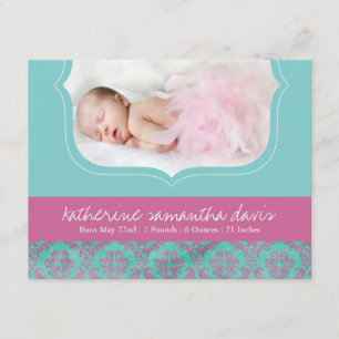 Joli Carte photo Faire-part de naissance