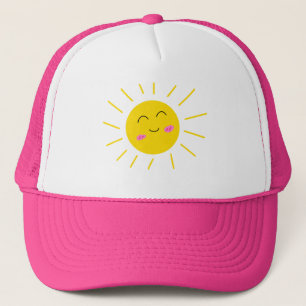 Joli Cartoon amusant Doux Joyeux Casquette Soleil