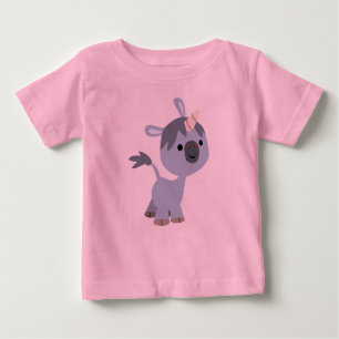 Joli Cartoon Bébé Unicorn Baby T-shirt