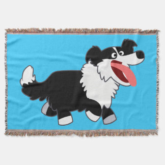 Joli Cartoon Bordure Collie Jetez la couverture