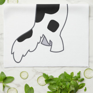 Joli Cartoon Bordure Collie Serviette de cuisine