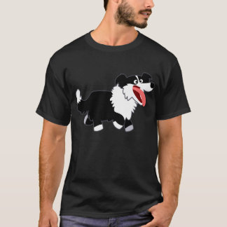 Joli Cartoon Bordure Collie T-Shirt