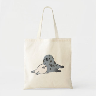Joli Cartoon Mère Sceau Et Sac En Tasse