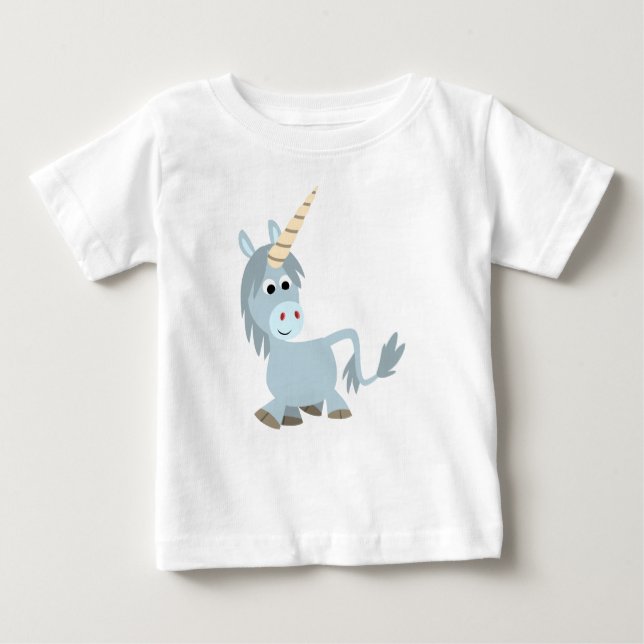 Joli Cartoon Unicorn Baby T-Shirt (Devant)