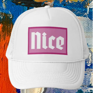 Joli Casquette de camionneur avec typographie de b