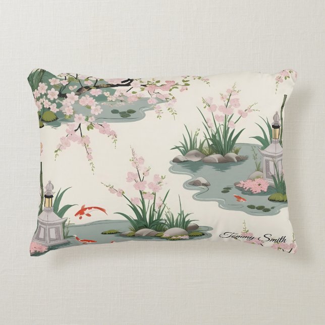 Joli cerisier Coussin fleuri charme (Devant)