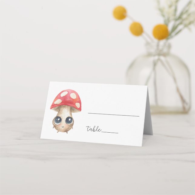 Joli champignon - carte de placement (Devant)