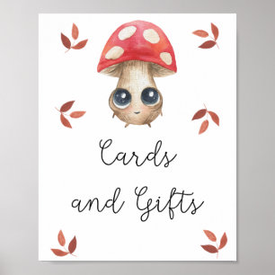 Joli champignon - cartes et cadeaux affiche pour b