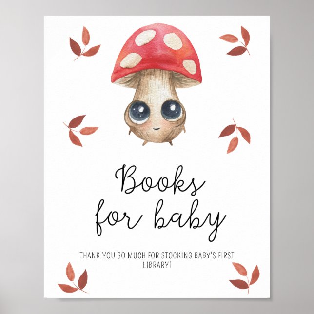 Joli champignon - Livres pour bébé affiche (Devant)