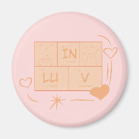 Joli Chat "En Amour" Magnet