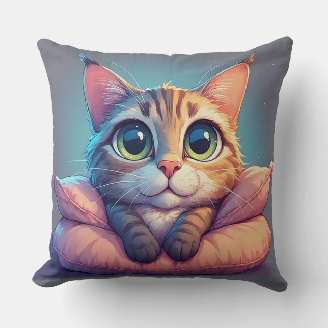 Joli Chatons Reposant Sur Un Oreiller Pour Décorat (Recto)
