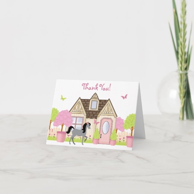 Joli Cheval De Jardin Merci Les Cartes! (Devant)
