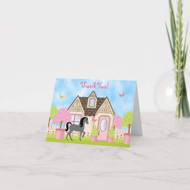 Joli Cheval Garden Merci Cartes (Devant)