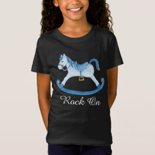Joli cheval rocking peint art enfants t-shirt