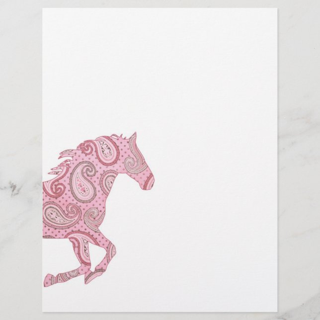 Joli Cheval Rose Paisley (Devant)