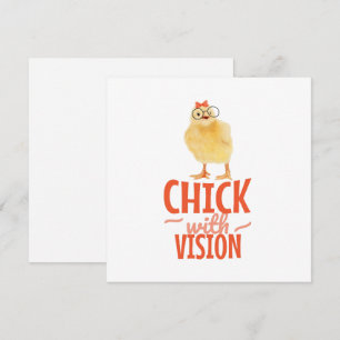 Joli Chick Avec Lunettes - Chick Avec Vision