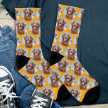 Joli chien animal de compagnie Orange Photo<br><div class="desc">Présentation du cadeau parfait pour les amoureux de les chiens partout - Chaussettes photo personnalisées pour chien! Ces chaussettes exquises sont conçues pour ceux qui chérissent leurs amis en fureur et veulent porter un morceau d'eux où qu'ils aillent. Que vous soyez une mère de chien fière ou que vous cherchiez...</div>