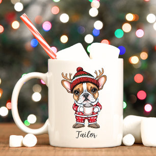 Joli Chien Français Mug Christmas
