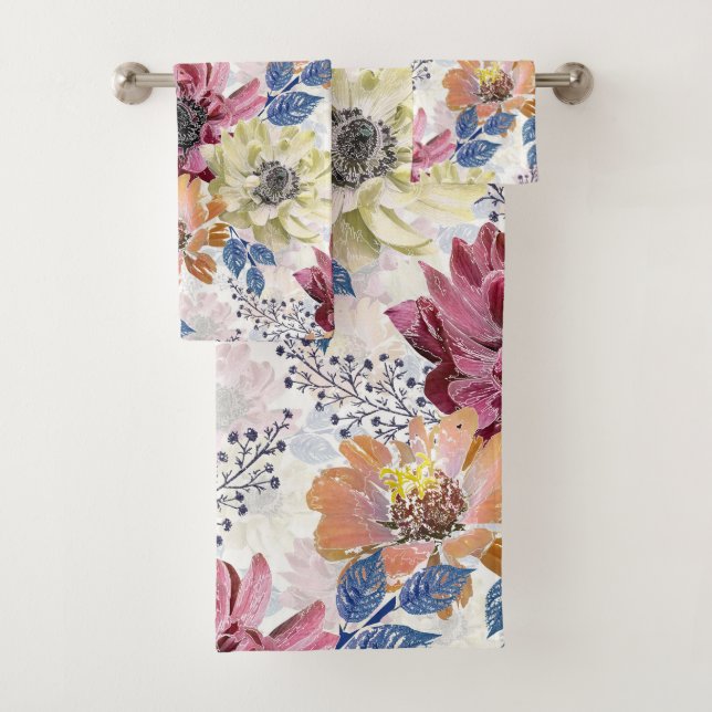 Joli chrysanthème rose Vintage (En situation)