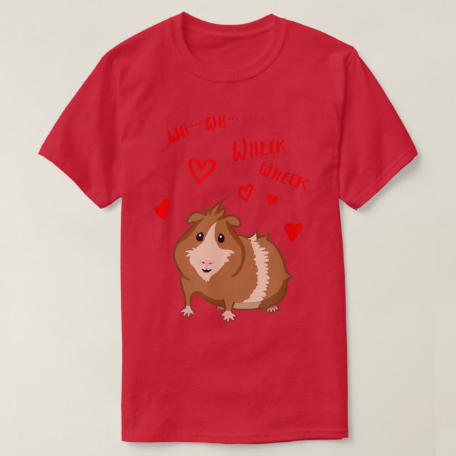 Joli cobaye Wheek Wheek cadeau T-shirt (Design devant)