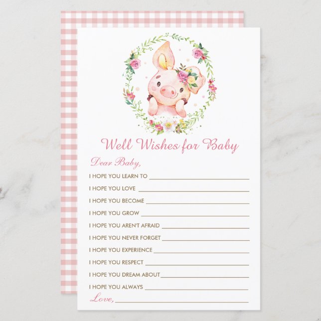 Joli Cochon Rose Piglet Wives for Baby Game (Devant / Derrière)