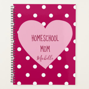Joli Coeur rose et mère Pois de l'école maternelle