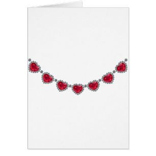 Joli collier de rubis de femme