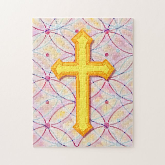 Joli Coloré Faith Cross Puzzle (Vertical)