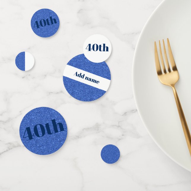 Joli confetti d'anniversaire élégant et personnali (Groupe)