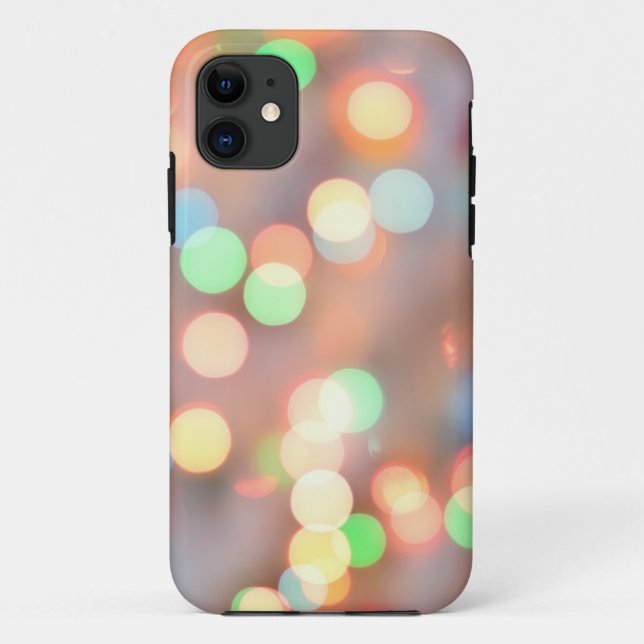 joli coque iphone couleur bokeh jaune (Dos)