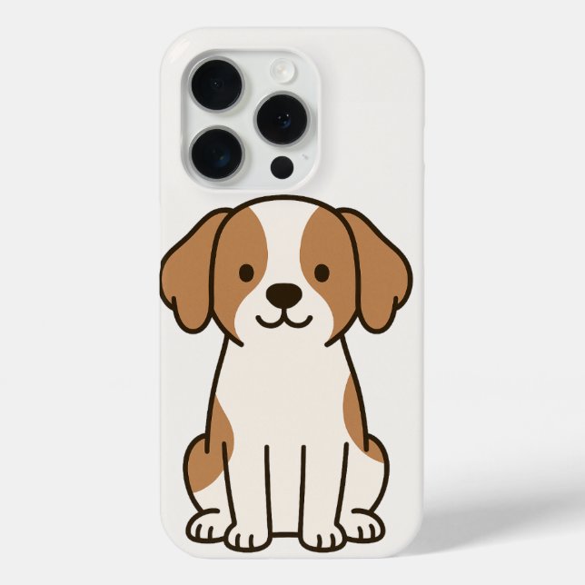 Joli coque iphone de chien de dessin (Verso)