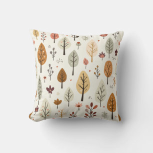 Joli coussin à motif d'arbre