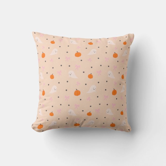 Joli Coussin à Motif de Fantôme d'Automne Hallowee (Recto)