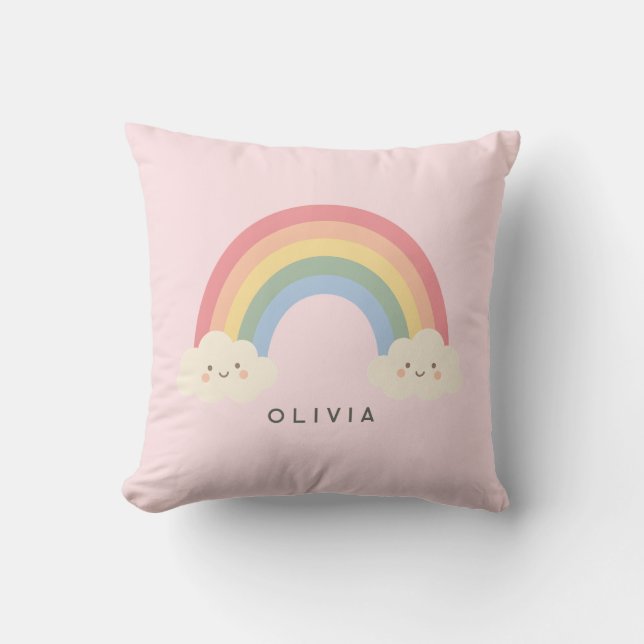 Joli Coussin Arc-en-ciel  (Recto)