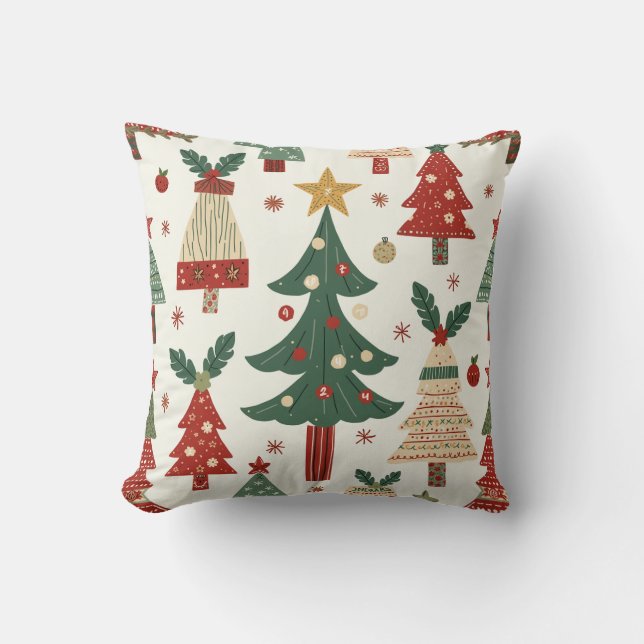 joli coussin d'arbre de Noël (Recto)