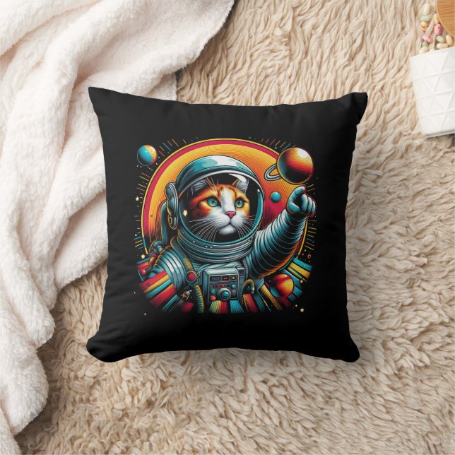 Joli coussin de chat de l'espace ! (Couverture)
