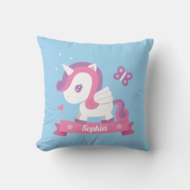 Joli Coussin de Décoration de Chambre de Fille Lic (Recto)