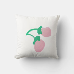 Joli Coussin de Jeté aux Baies Roses