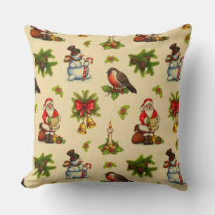 Joli Coussin de Lancement avec Éléments de Noël Vi