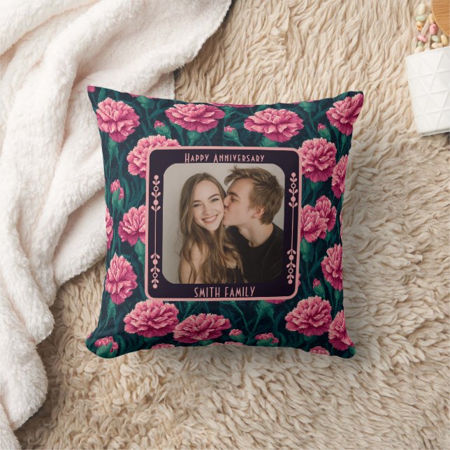 Joli Coussin de Lancer de 1ère Anniversaire pour A (Couverture)