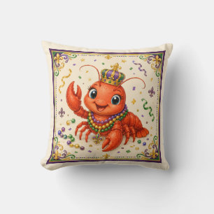 Joli Coussin de Lancer d'Écrevisses de la Nouvelle