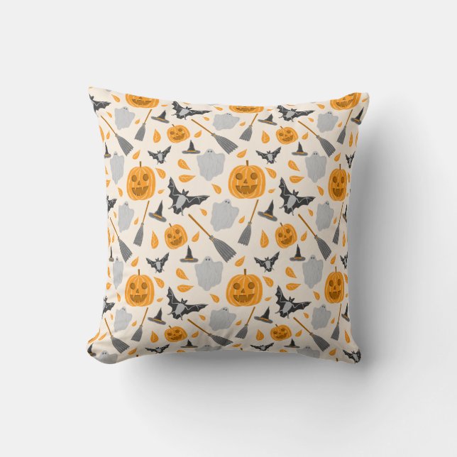 Joli Coussin de Lancer pour Halloween (Recto)